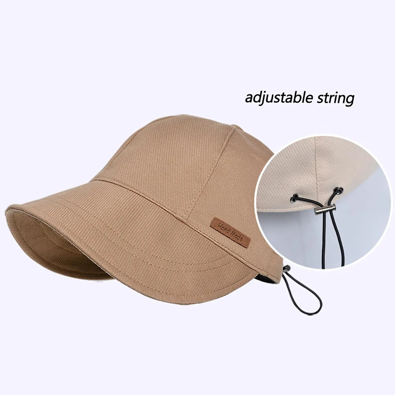Cotton Packable Soft Sun Hat with Floppy Wide Brim for Women Spring Summer Outdoor