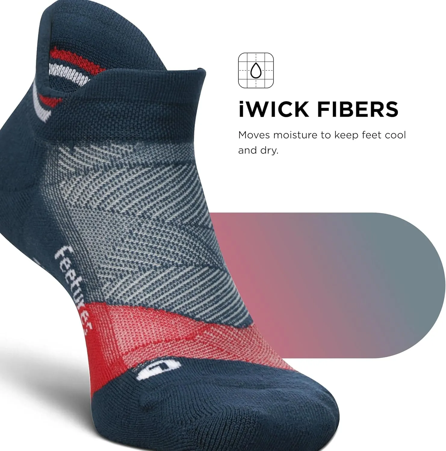 Feetures Women's Elite Light Cushion No Show Tab