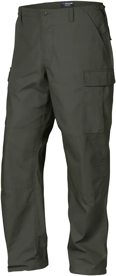 LAPG BDU Pants for Men, 6 Pocket Design BDU Tactical Cargo Pants, Lightweight Cotton Rip-Stop Fabric Pants