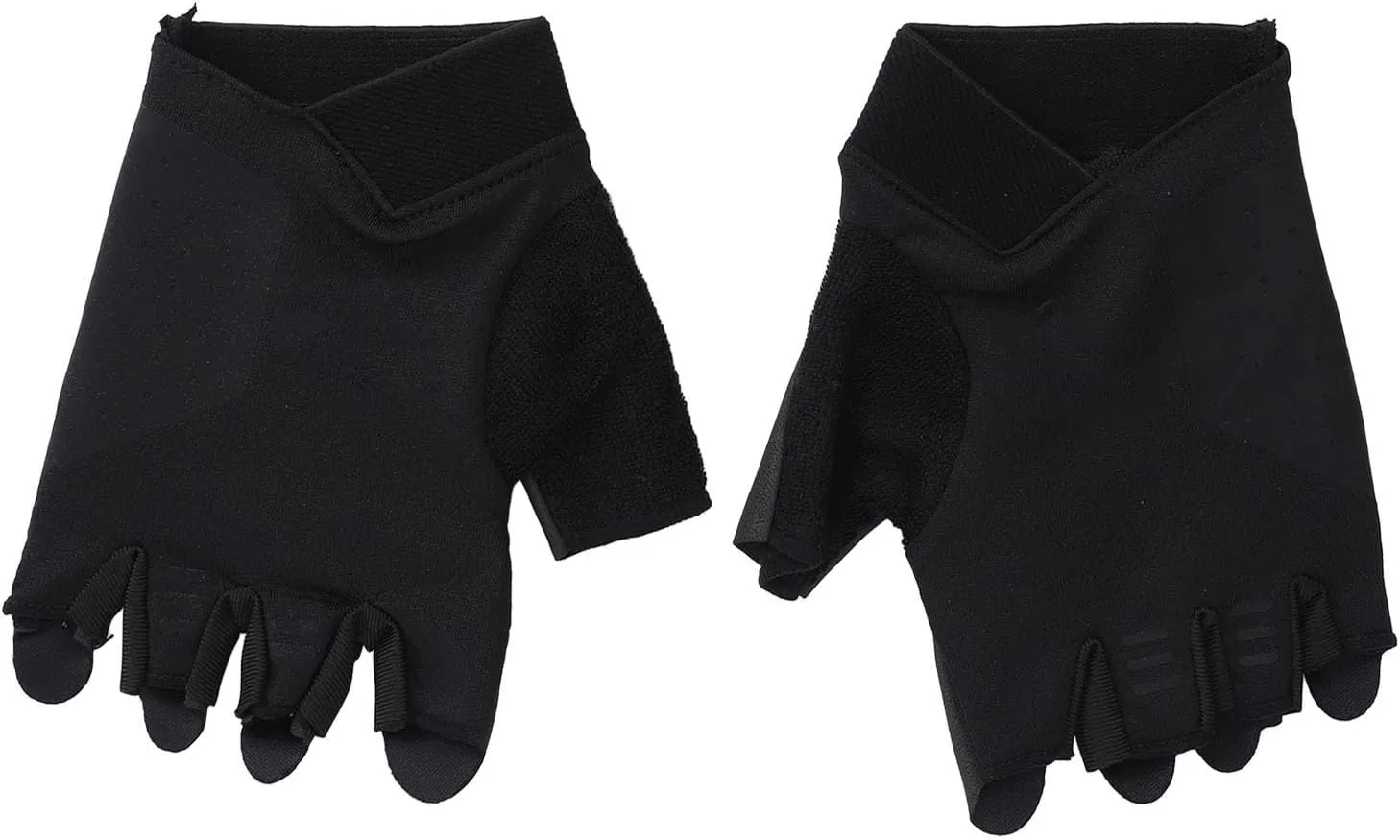 Non Slip Half Finger Biking Gloves, Thickened Road Riding Gloves with PU Leather Palm Pad for Weightlifting