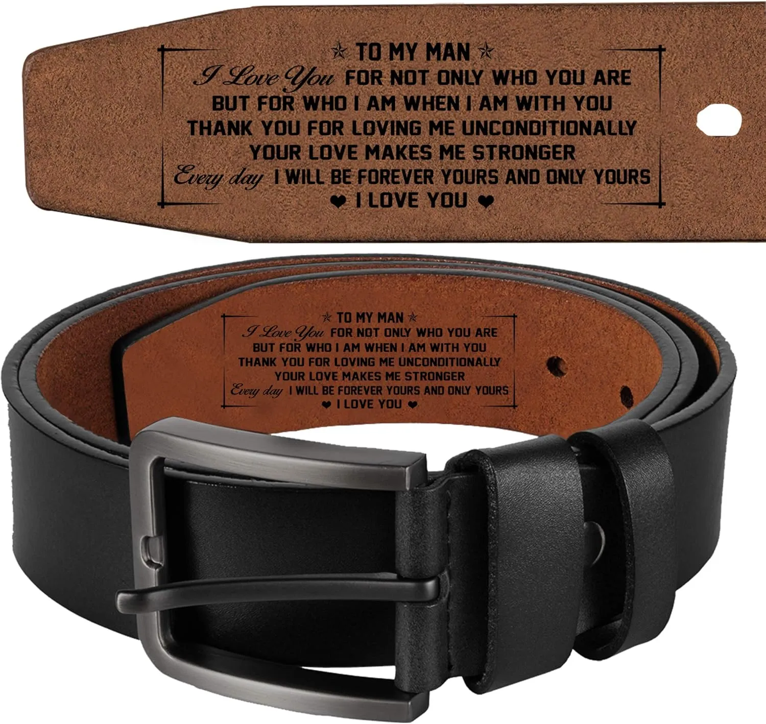 Personalized Belts For Men, Genuine Leather Belts, Personalized Gifts For Men LB25