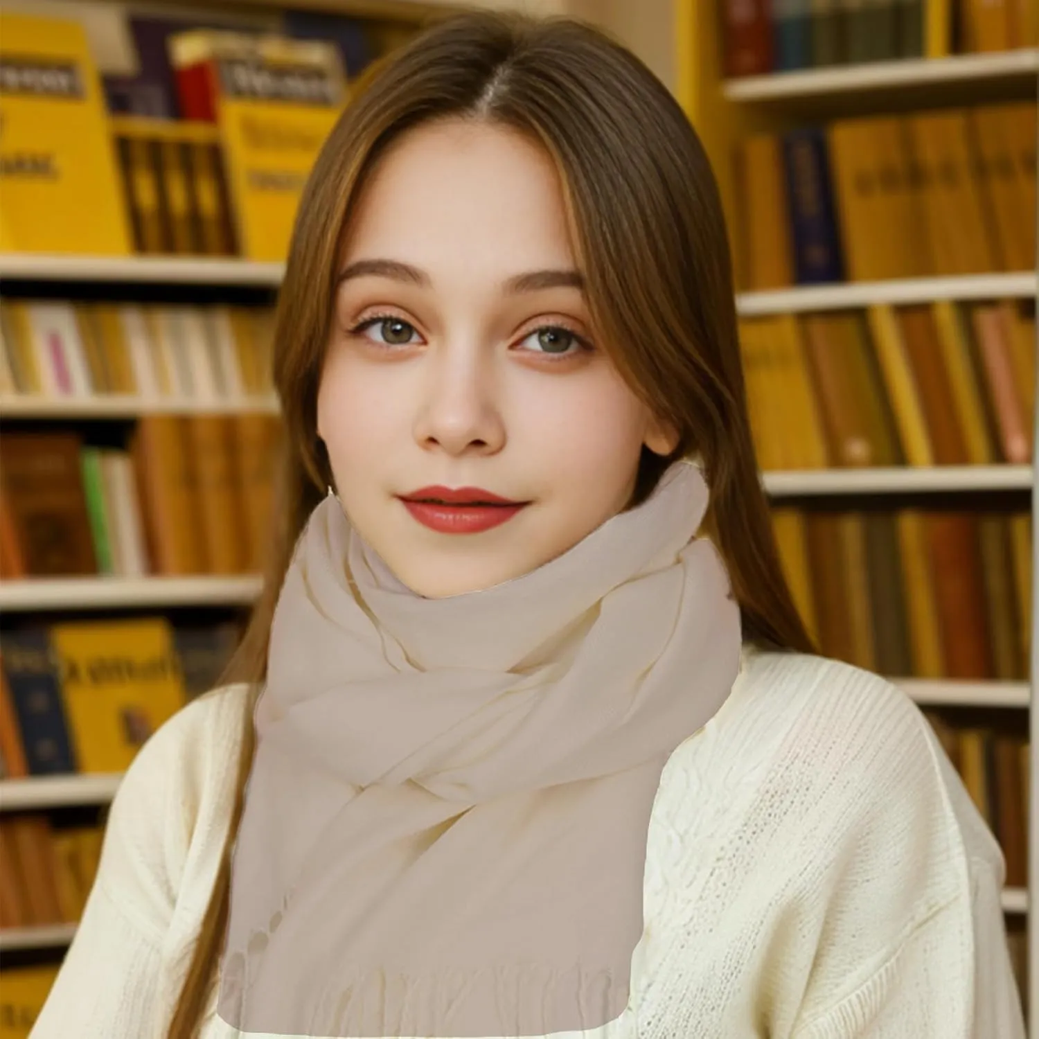 Scarf for Women Fall Winter Lightweight Big Shawl Wraps Long Women Scarves Warm Cashmere Feel Classic Soft 2 Pack