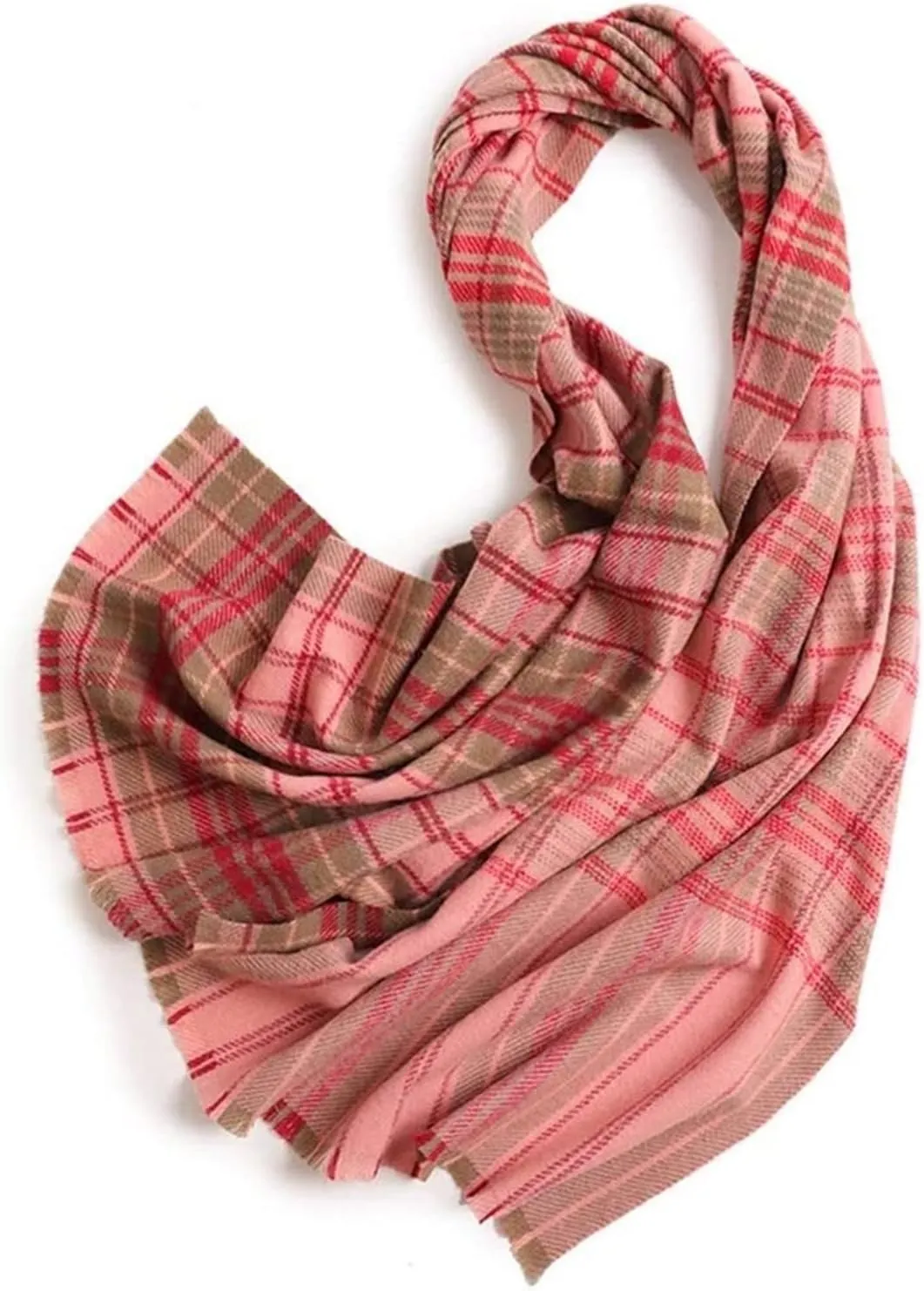 Scarf Ladies Scarf Autumn and Winter Wool Plaid Warm Shawl Warm Large Scarf Soft Scarfs for Women Lightweight