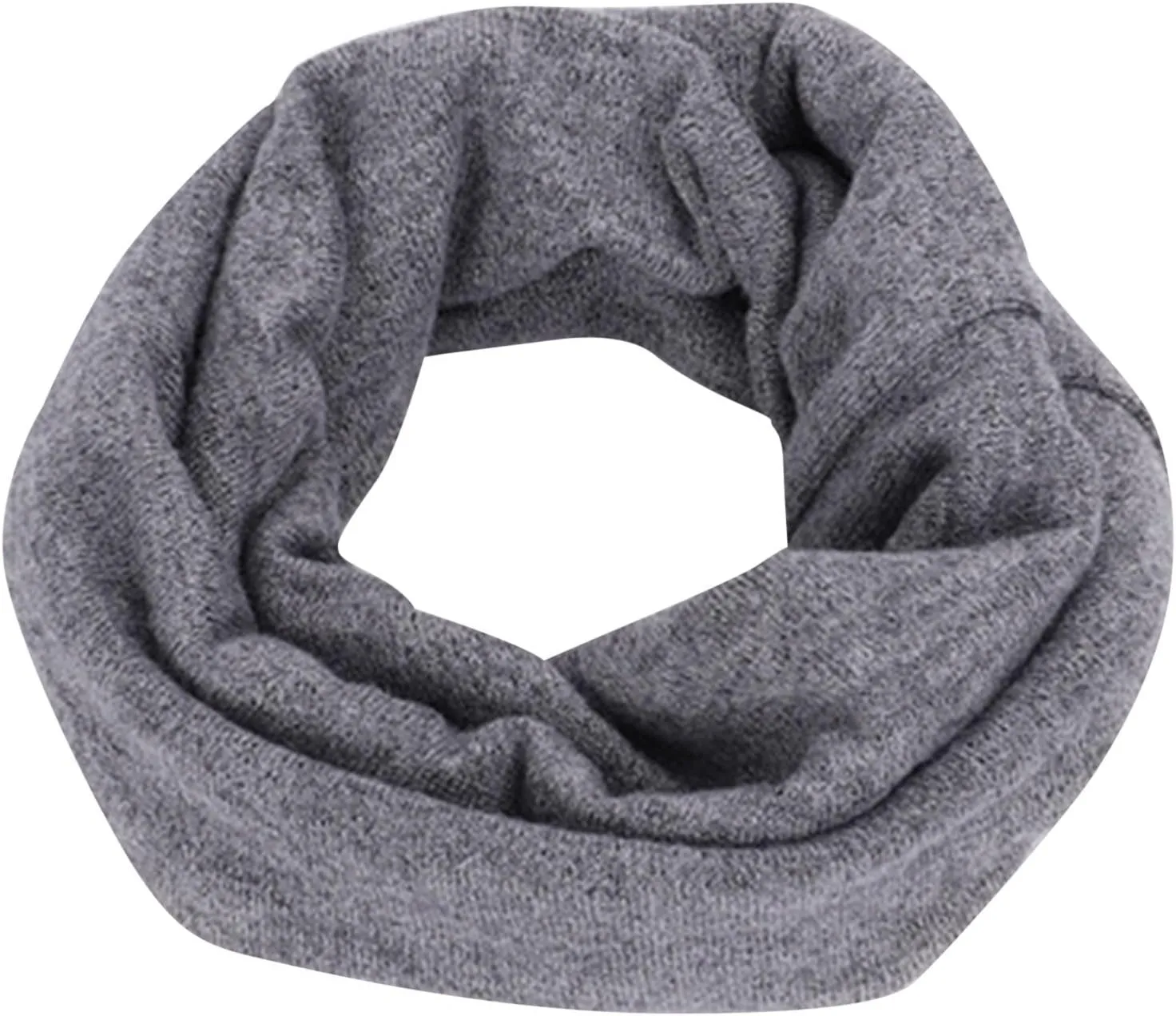 Scarf Winter for Men Women Neck Warmer Knit Wool Thick Lined Circle Loop Scarves Thermal Outdoor Windproof Gifts