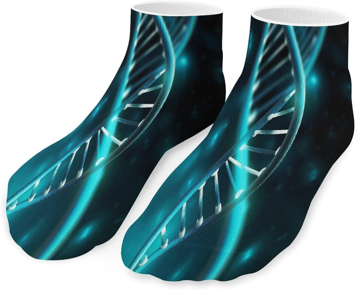 Science Gene Strand Socks Low Cut Ankle Short Sock Novelty Casual Invisible Liner Socks for Men Women