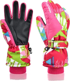 Ski Gloves - Waterproof Winter Gloves -30 for Snowboarding - Men, Women, Kids