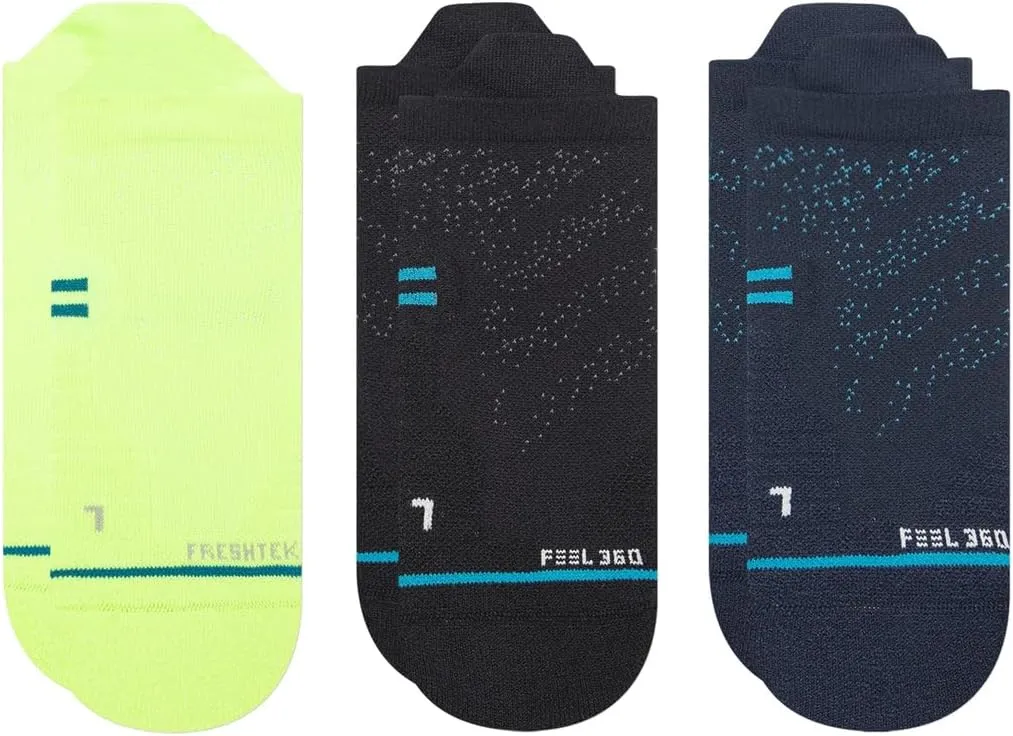 Stance Athletic Tab 3-Pack Volt MD (US Men's Shoe 6-8.5, Women's Shoe 8-10.5)