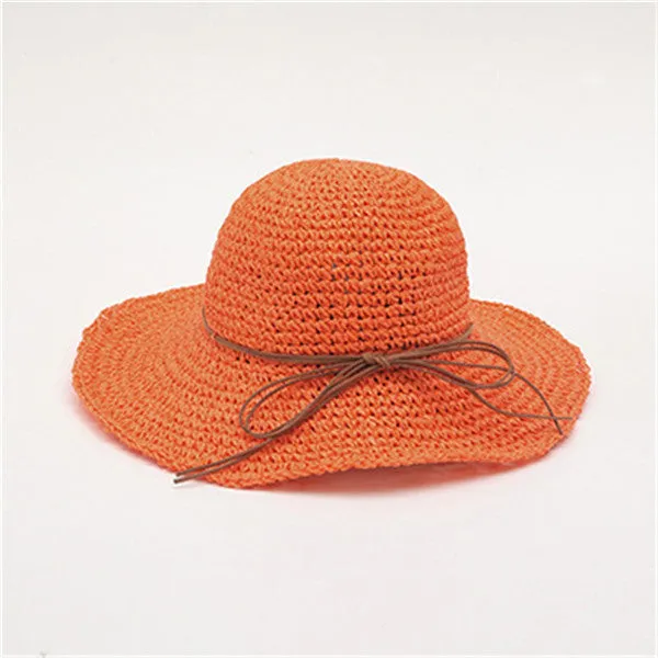 Straw folding wide Brim Sun Hat