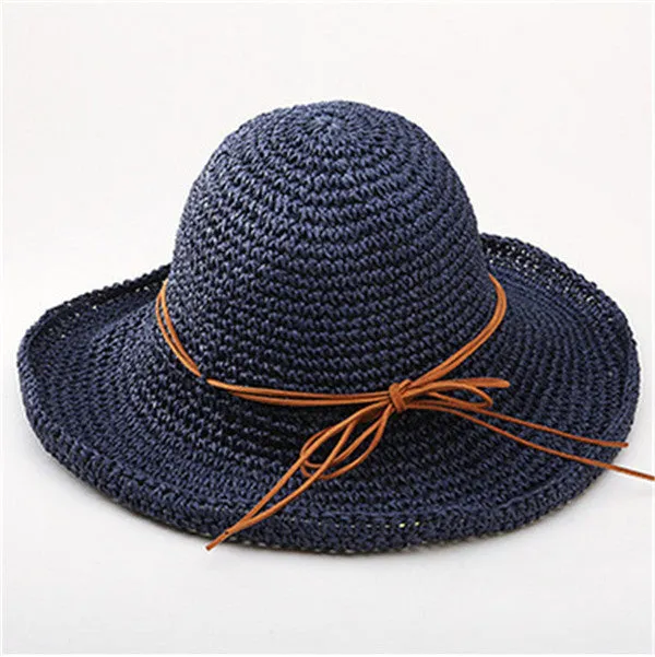 Straw folding wide Brim Sun Hat