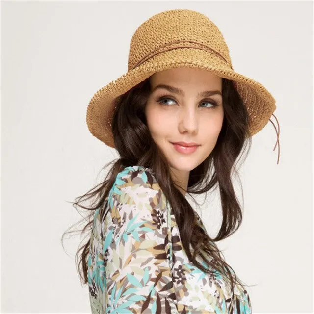 Straw folding wide Brim Sun Hat
