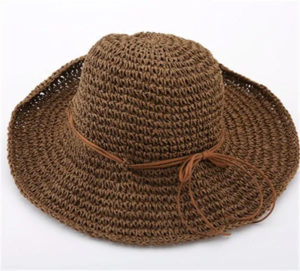 Straw folding wide Brim Sun Hat