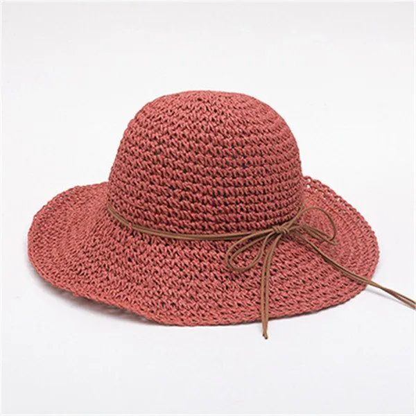Straw folding wide Brim Sun Hat
