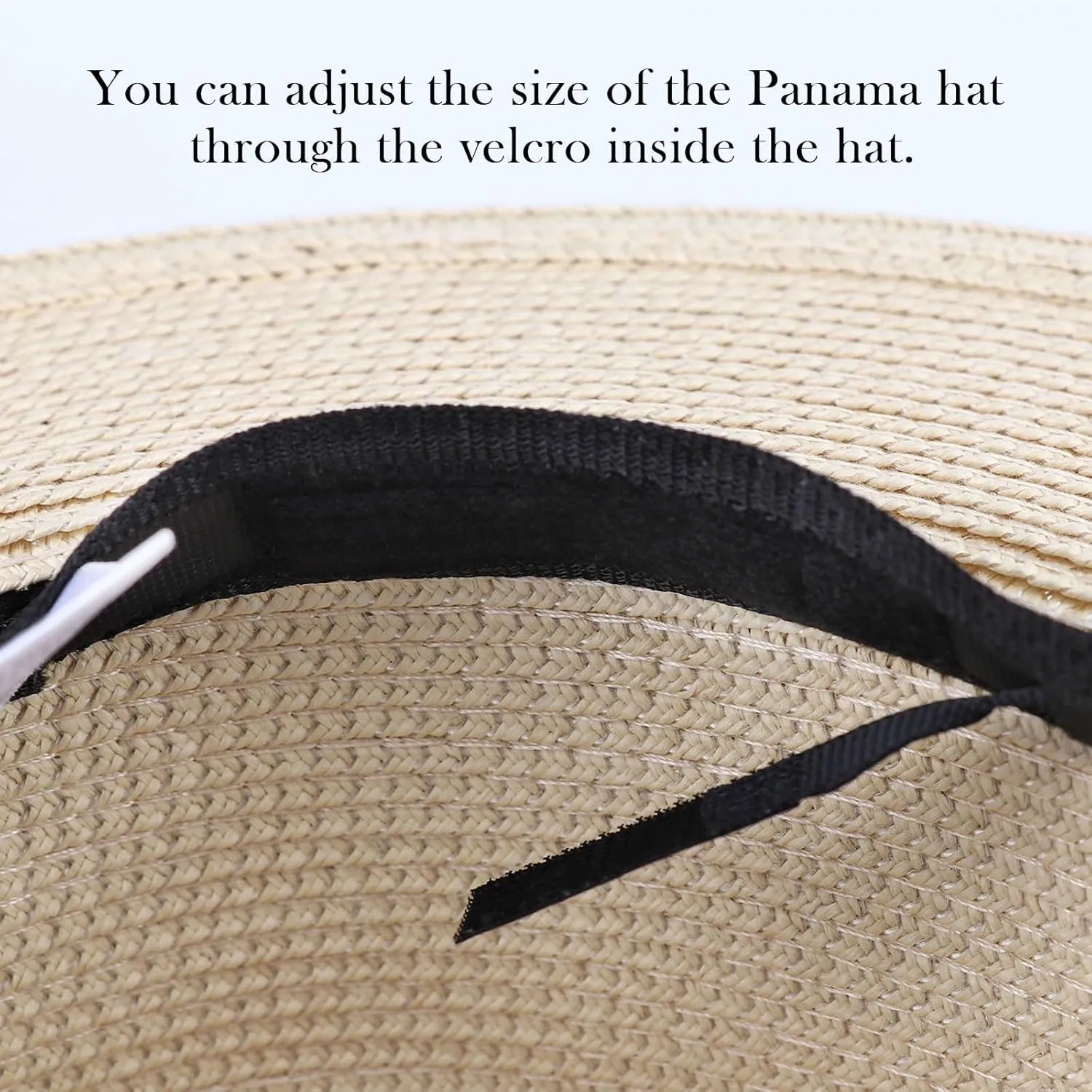 Summer Straw Fedora Hat for Women Men Travel Panama Hat with Wide Brim Roll Up Sun Hat for Beach Outdoor UPF 50 