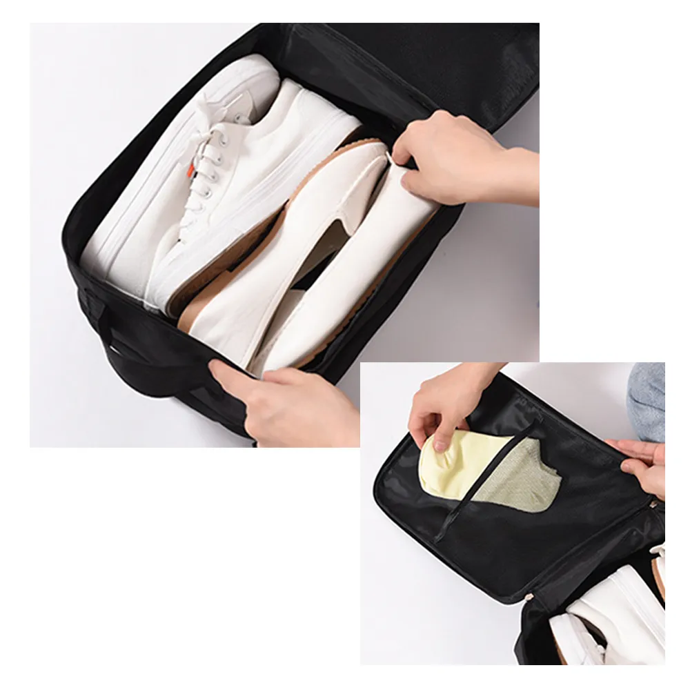 Travel Shoe Bag with Multiple Compartments