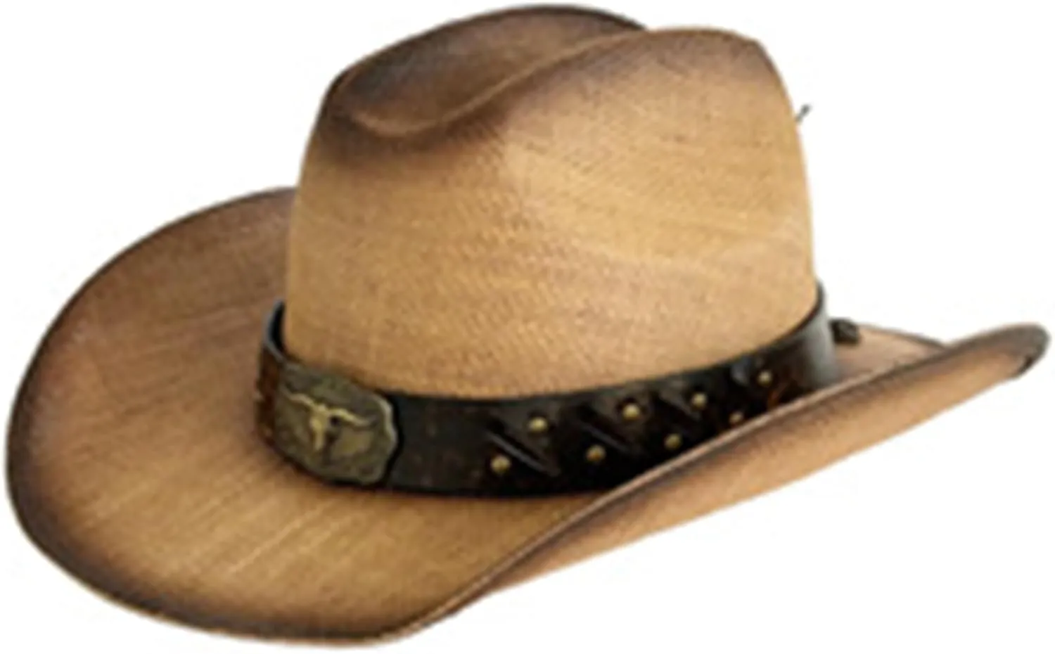 Wide Brim Cowboy Hat for Women&Men,Cowgirl Hat with Decorative Bands,Straw Cowboy Hats for Adults,22.04-22.83 in