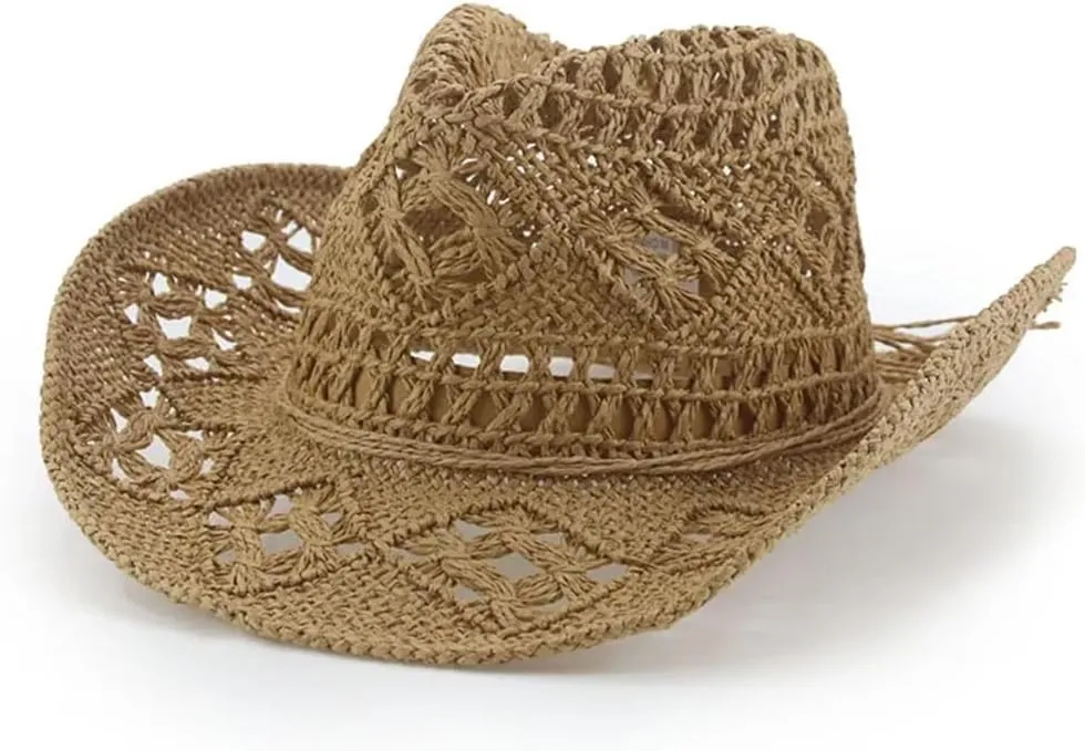 Women Summer Hats Sun Hats Western Cowboy Panama Wide Brim Men Women Casual Vintage Hats