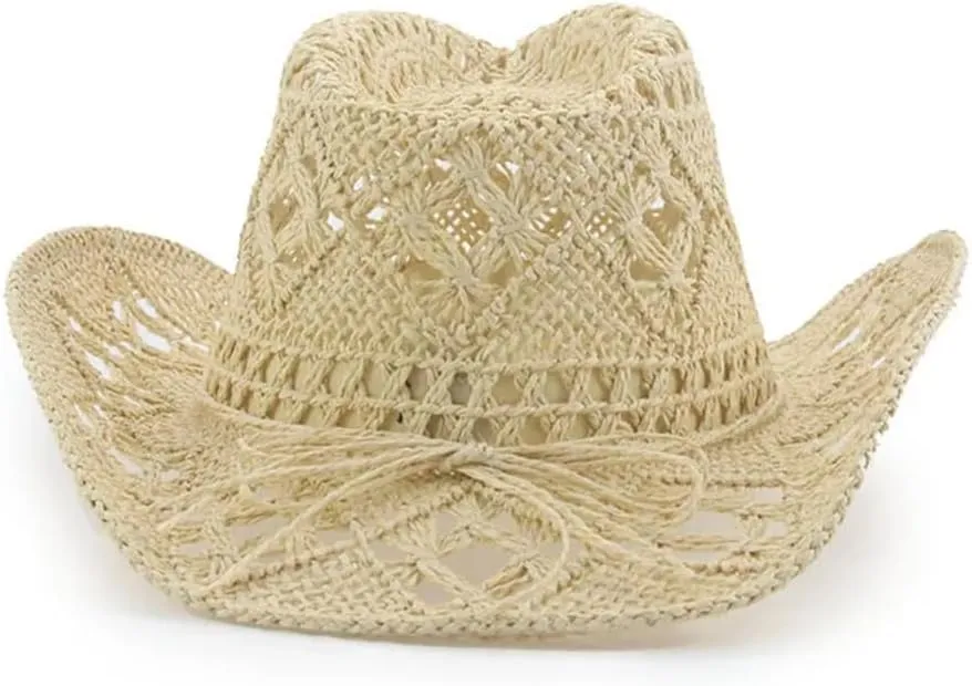 Women Summer Hats Sun Hats Western Cowboy Panama Wide Brim Men Women Casual Vintage Hats