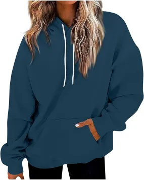 Womens Oversized Hoodies Neon Print Sweatshirt Fall Thin Long Sleeve Gradient Pullover Trendy Tie Dye Ombre Sweater