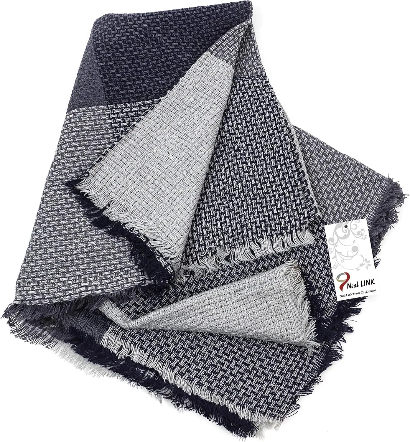 Women's Plaid Scarf Blanket Wrap Oversized Chunky Scarves Tartan Shawls