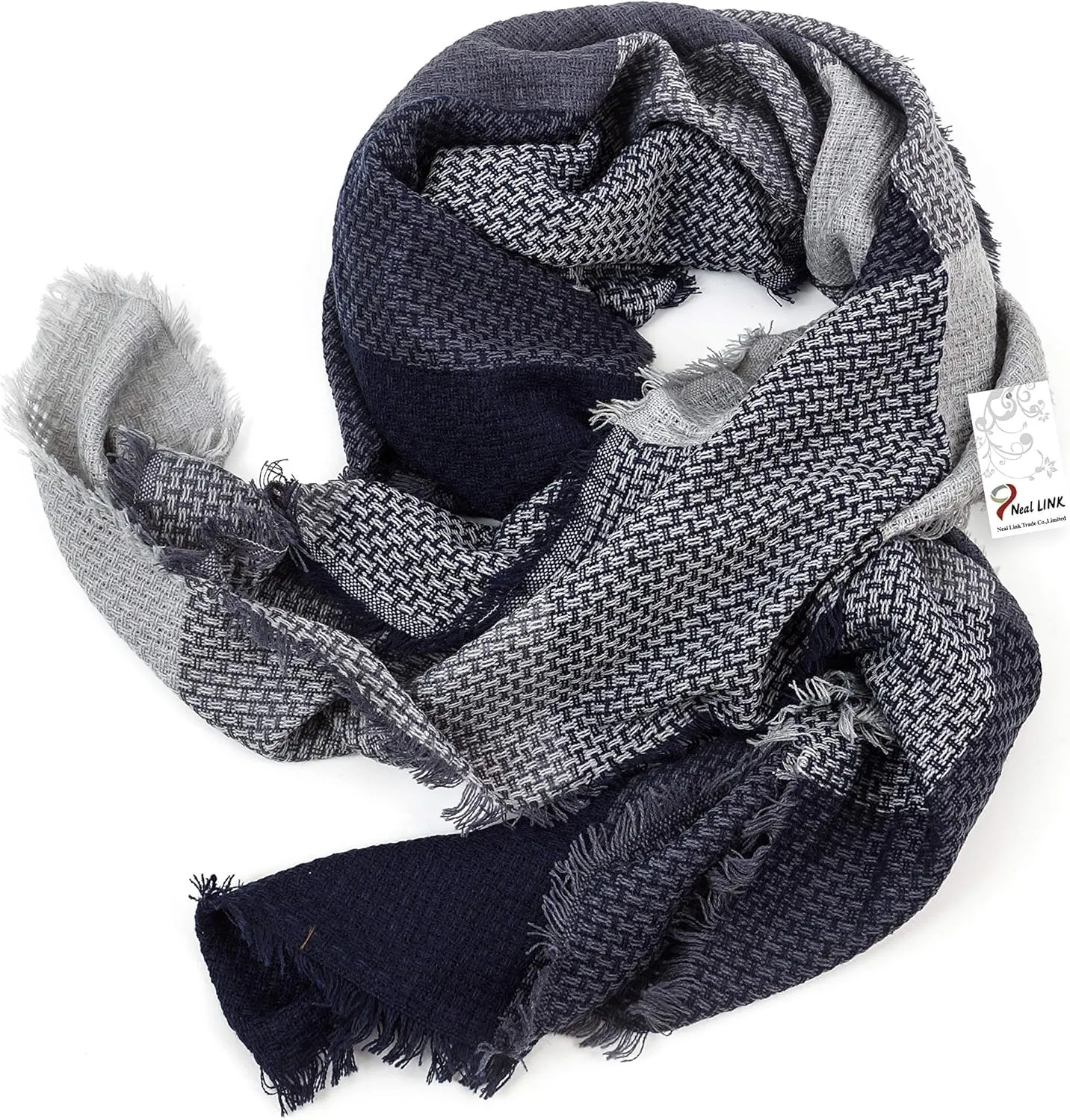 Women's Plaid Scarf Blanket Wrap Oversized Chunky Scarves Tartan Shawls