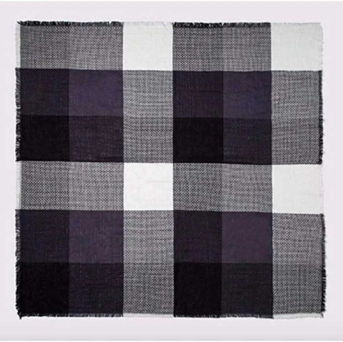 Women's Plaid Scarf Blanket Wrap Oversized Chunky Scarves Tartan Shawls
