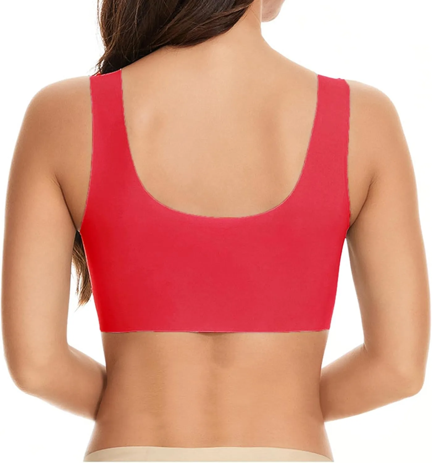 Women's Seamless Bras 2023 New Comfortable Front Closure Button Bra Cotton Plus Size Push up Bracieres Breathable