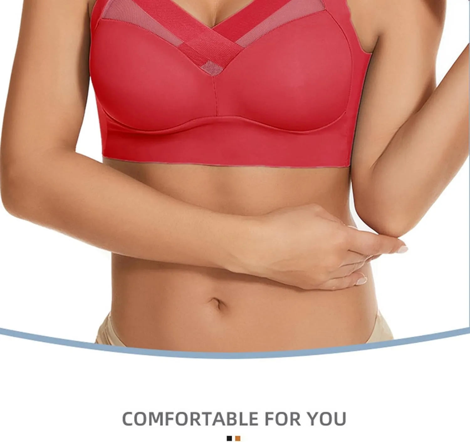 Women's Seamless Bras 2023 New Comfortable Front Closure Button Bra Cotton Plus Size Push up Bracieres Breathable